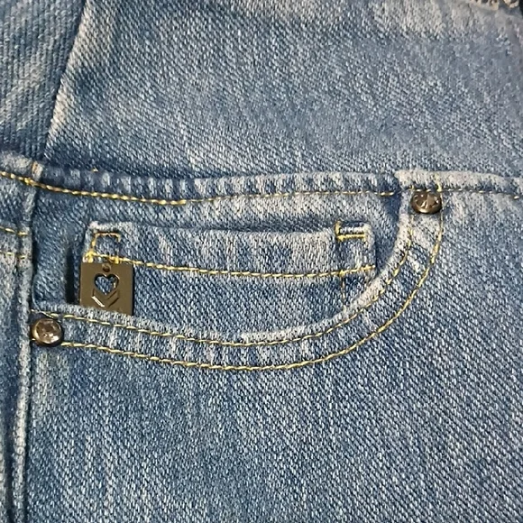 Belle Kim Gravel Light Blue Ankle Jeans Women Size 4P - Picture 7 of 12